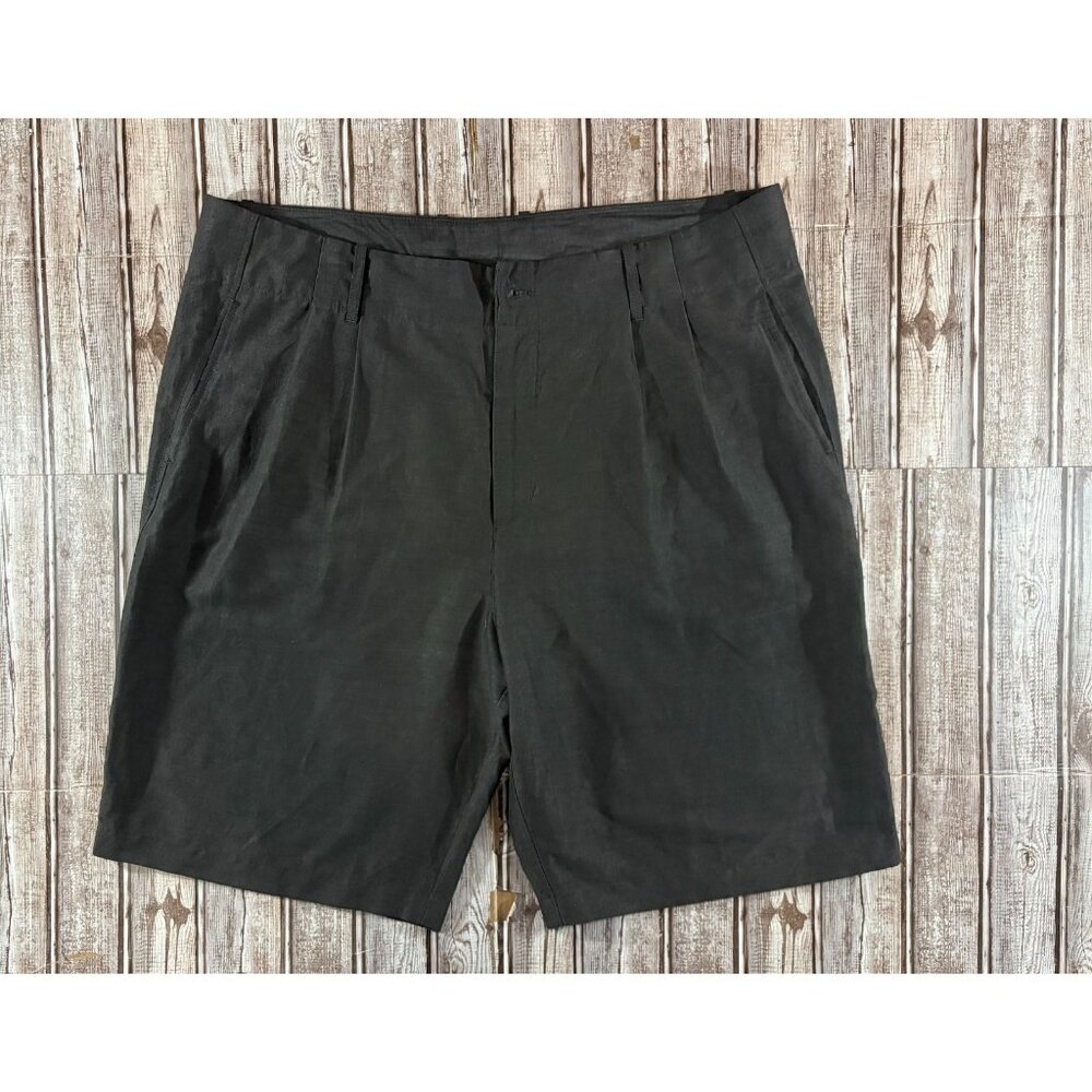 Outlier Injected Linen Shorts size 38  color Black NWOT mspr 225